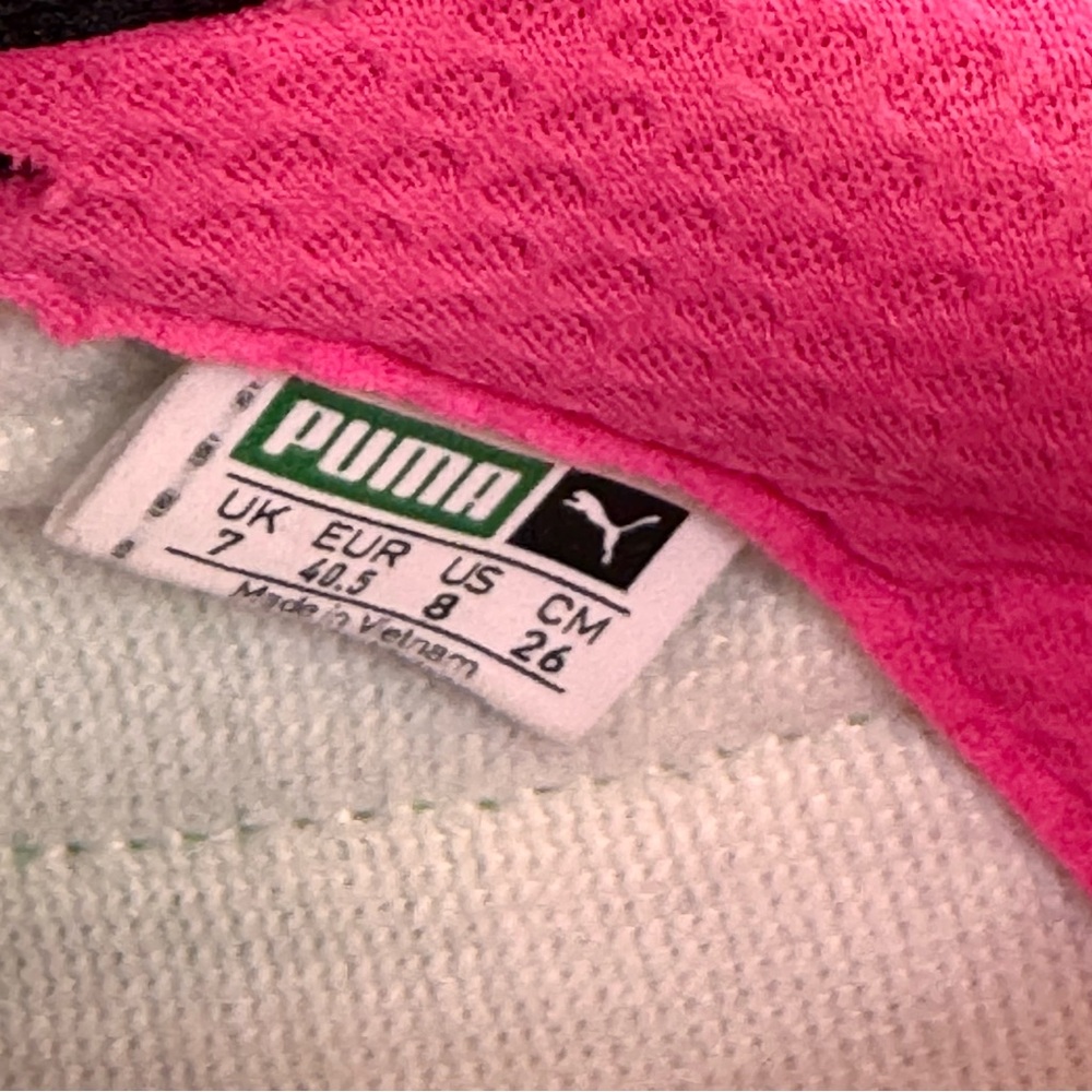 PUMA MTV x RS-X Tracks Bold 80s style 370408-01 8 EUC Neon Pink Green Pumas - Picture 11 of 14